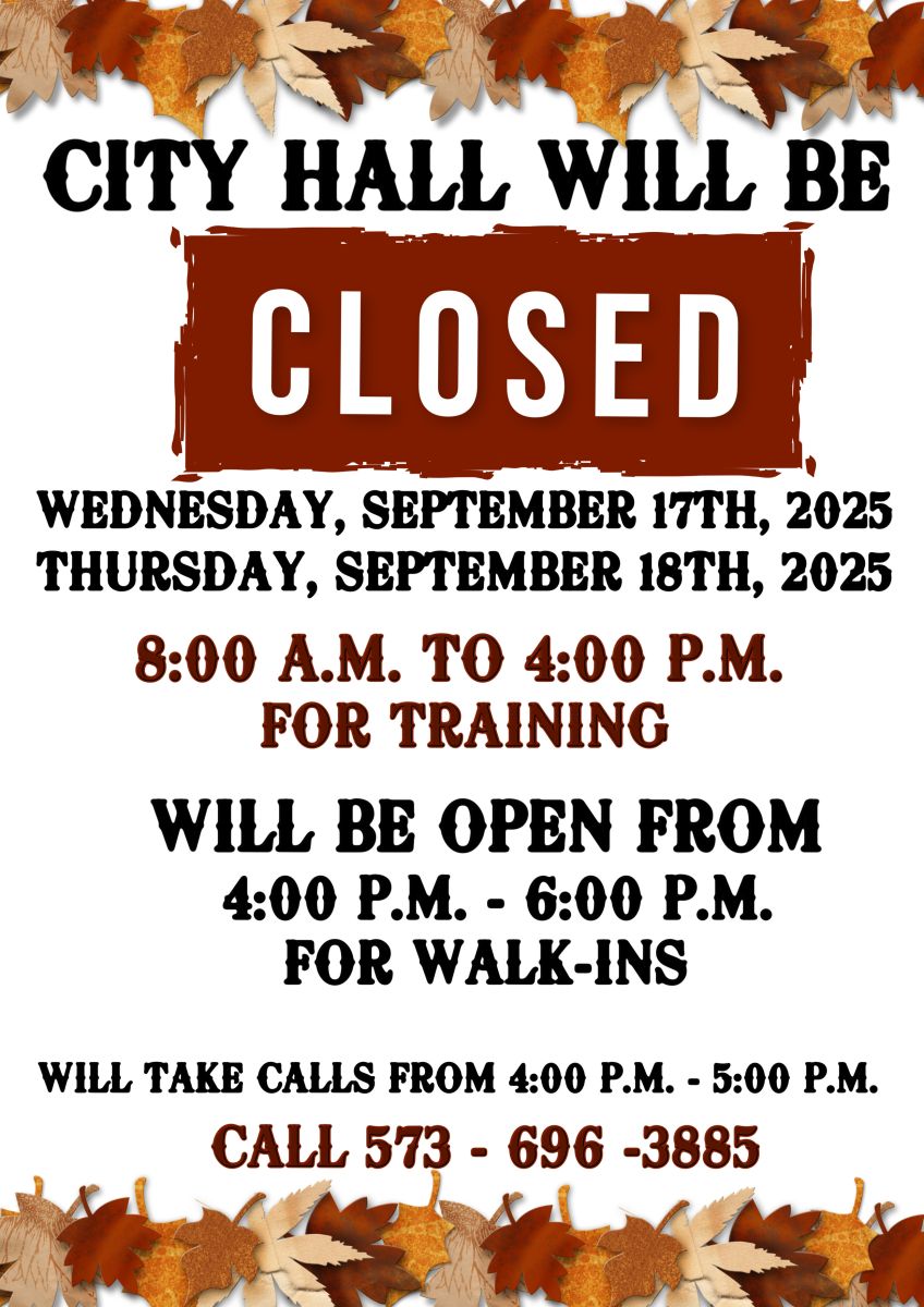City Hall Closed